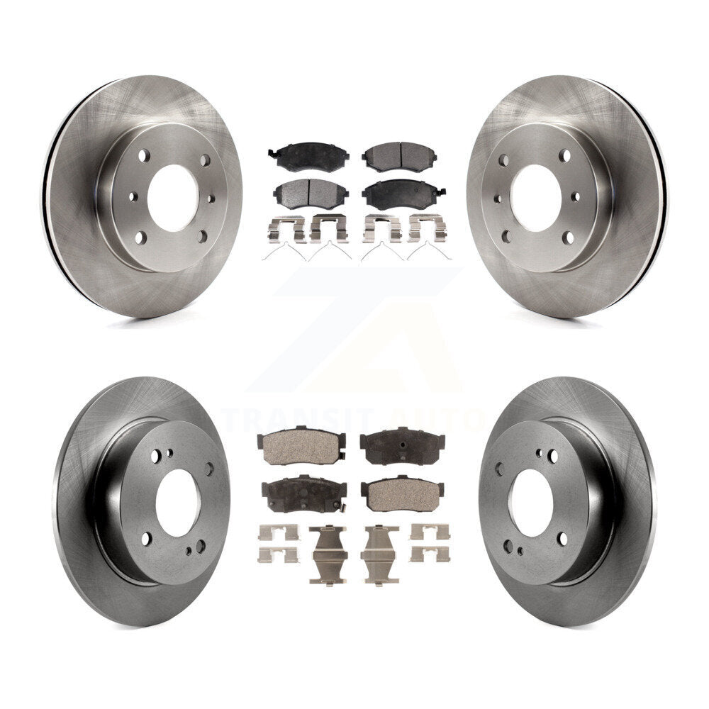 Kit de rotors de frein à disque avant et arrière et plaquettes en céramique pour INFINITI G20 K8T-101074