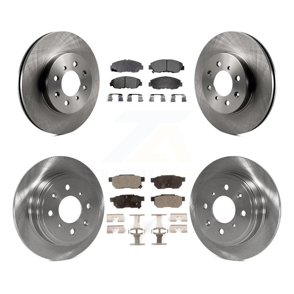 Kit de rotors de frein à disque avant et arrière et plaquettes en céramique pour Honda Civic Acura EL