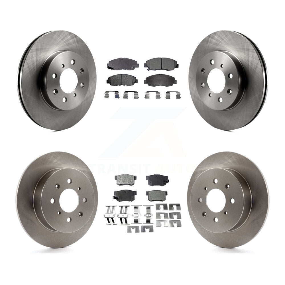 Kit de rotors de frein à disque avant et arrière et plaquettes en céramique pour Honda Civic Acura EL