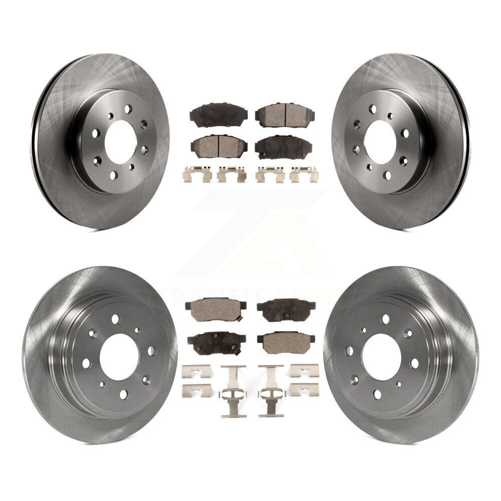 Kit de rotors de frein à disque avant et arrière et plaquettes en céramique pour Acura Integra Honda Civic