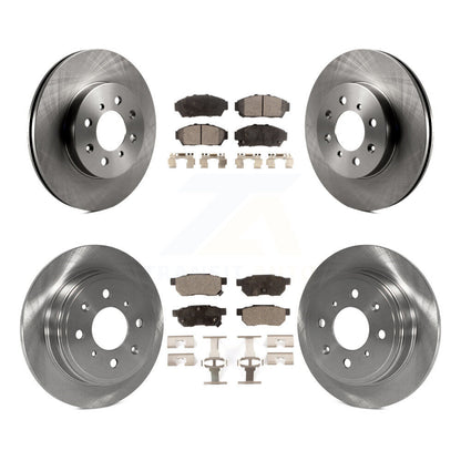 Kit de rotors de frein à disque avant et arrière et plaquettes en céramique pour Acura Integra Honda Civic