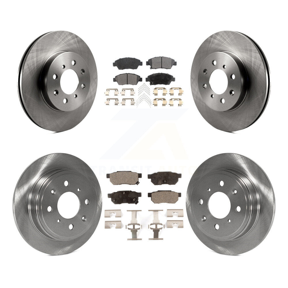 Kit de rotors de frein à disque avant et arrière et plaquettes en céramique pour Honda Civic del Sol