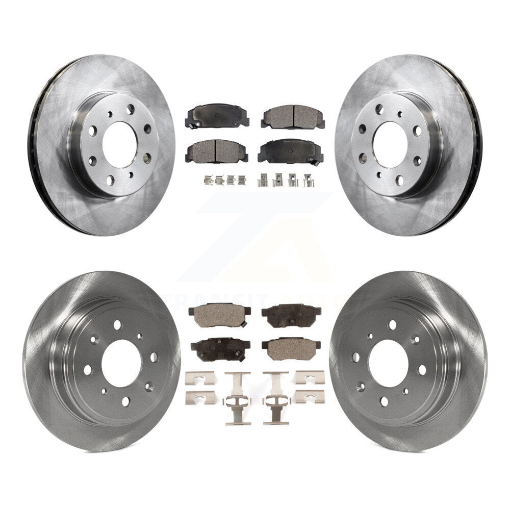 Kit de rotors de frein à disque avant et arrière et plaquettes en céramique pour Honda Civic del Sol