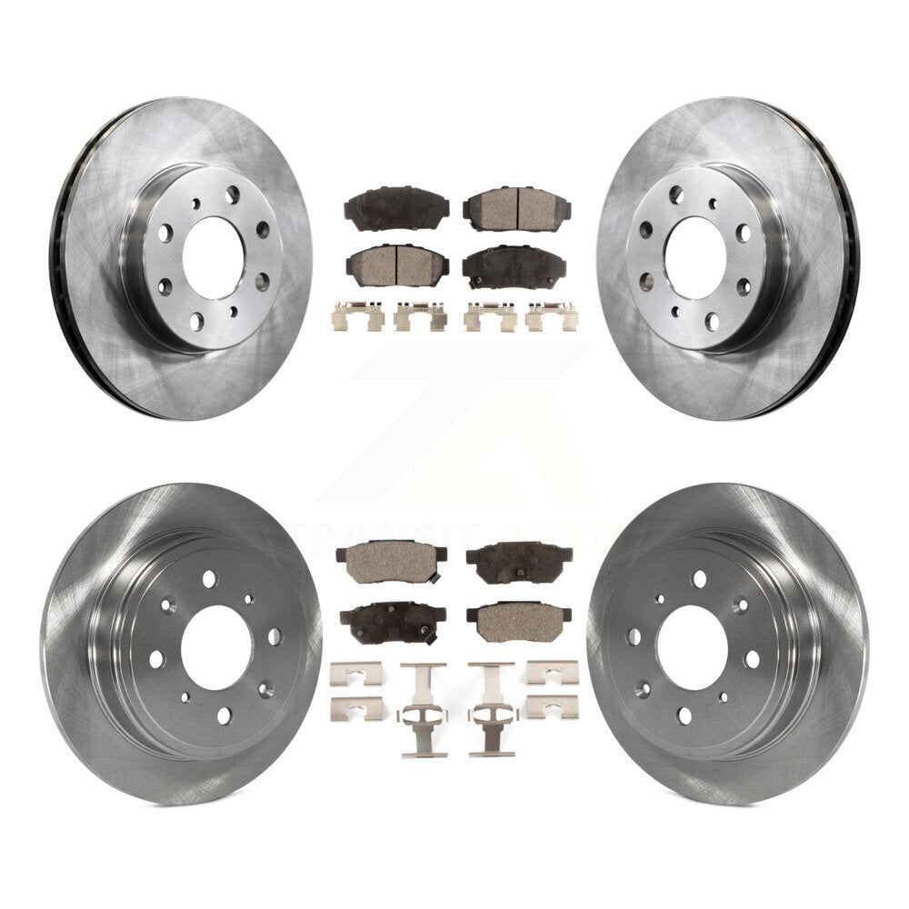 Kit de rotor de frein avant et arrière et plaquettes en céramique, pour Honda Civic EX avec berline non AB