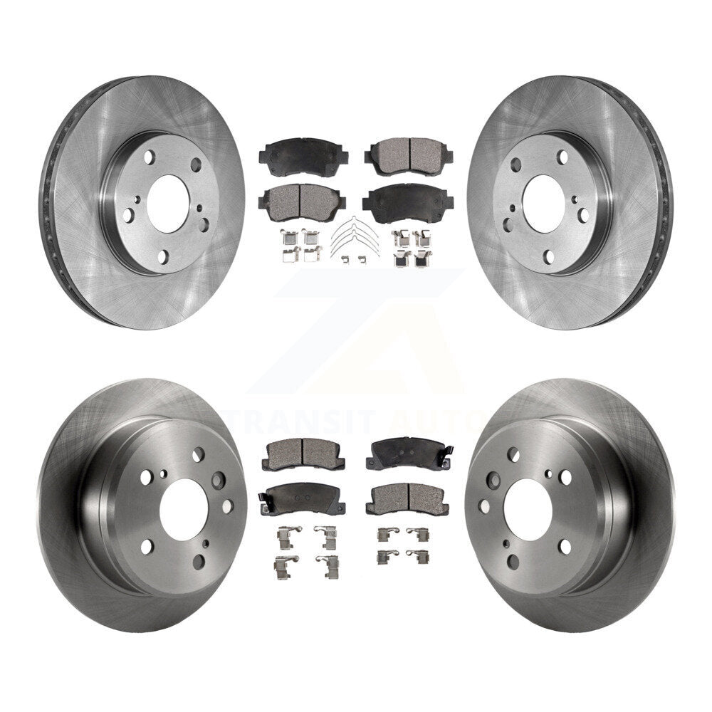 Kit de rotors de frein à disque avant et arrière et plaquettes en céramique pour Toyota Camry K8T-101088