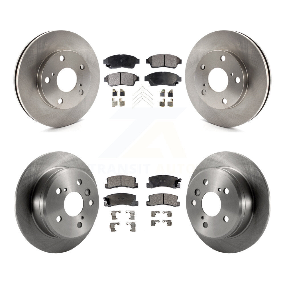 Kit de rotors de frein à disque avant et arrière et plaquettes en céramique pour Toyota Camry K8T-101096