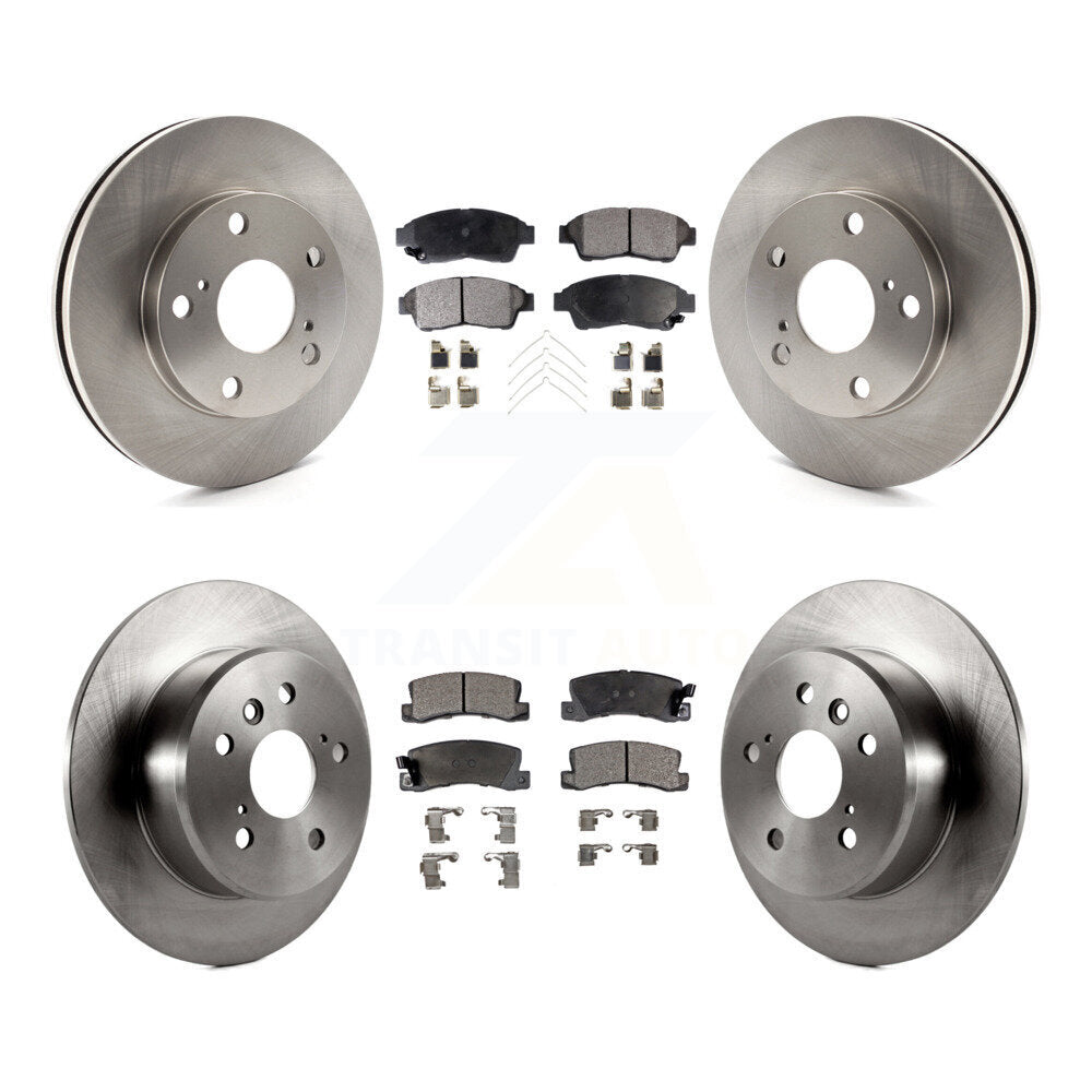 Kit de rotors de frein à disque avant et arrière et plaquettes en céramique pour Toyota Camry K8T-101097