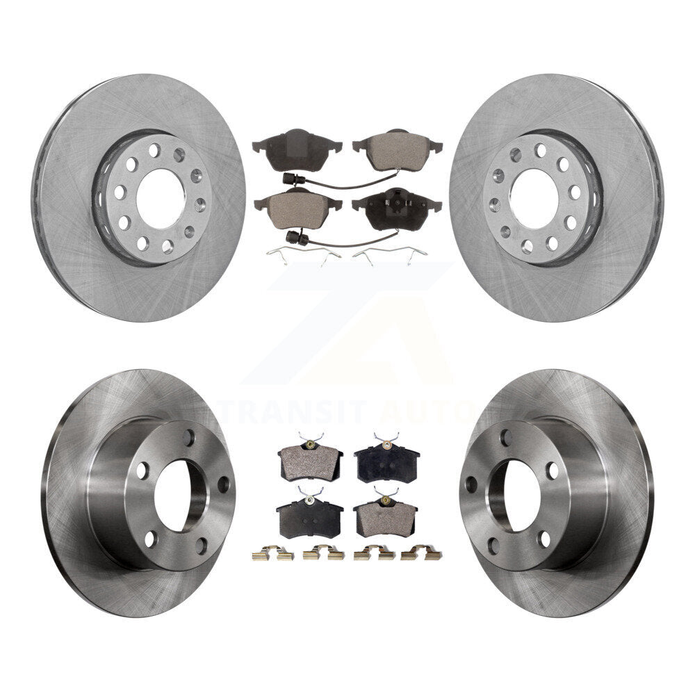 Kit de rotors de frein à disque avant et arrière et plaquettes en céramique pour Audi A6 1998-1999