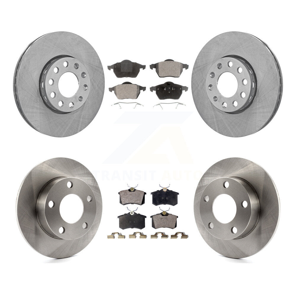 Kit de rotors de frein à disque avant et arrière et plaquettes en céramique, pour Volkswagen Passat Audi A4