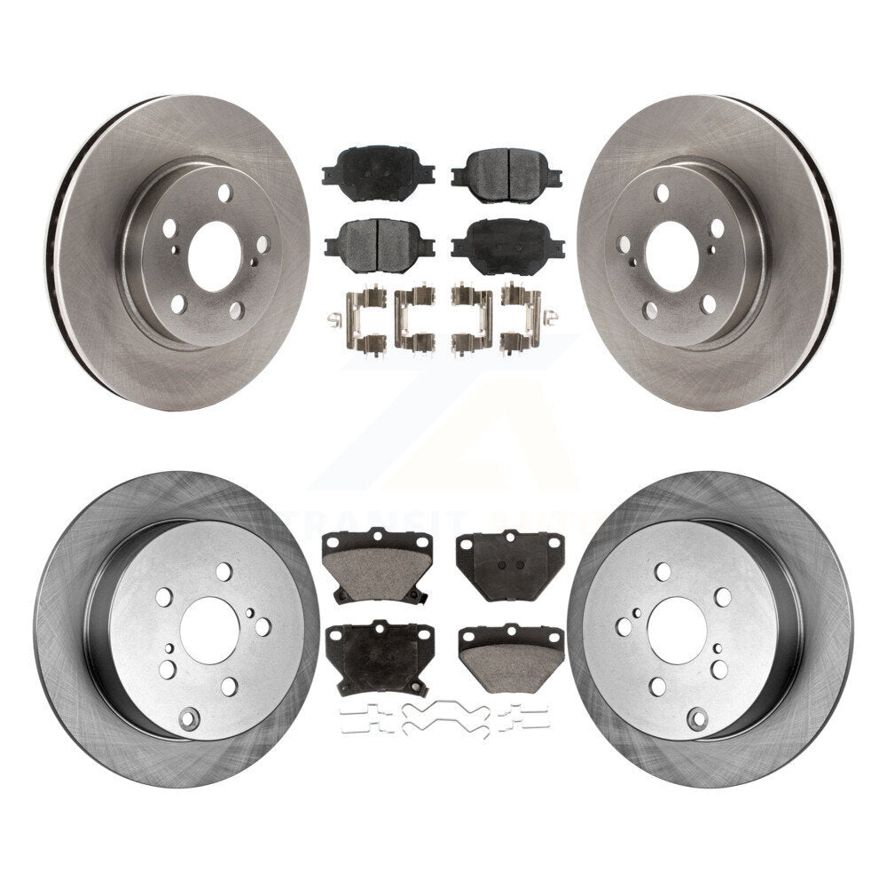 Kit de rotors de frein à disque avant et arrière et plaquettes en céramique pour Toyota Celica GT 2001
