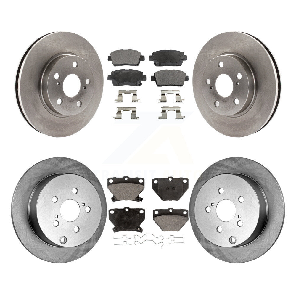 Kit de rotors de frein à disque avant et arrière et plaquettes en céramique pour Toyota Celica GT 2000