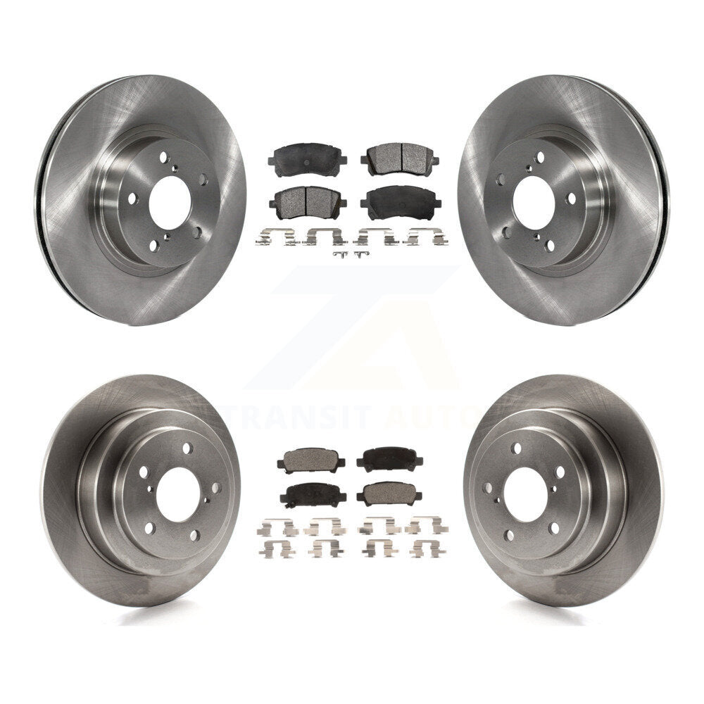 Kit de rotors de frein à disque avant et arrière et plaquettes en céramique pour Subaru Forester Impreza