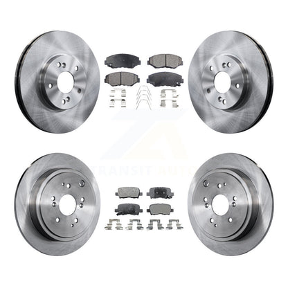 Kit de rotors de frein à disque avant et arrière et plaquettes en céramique pour Honda Pilot 2003-2008