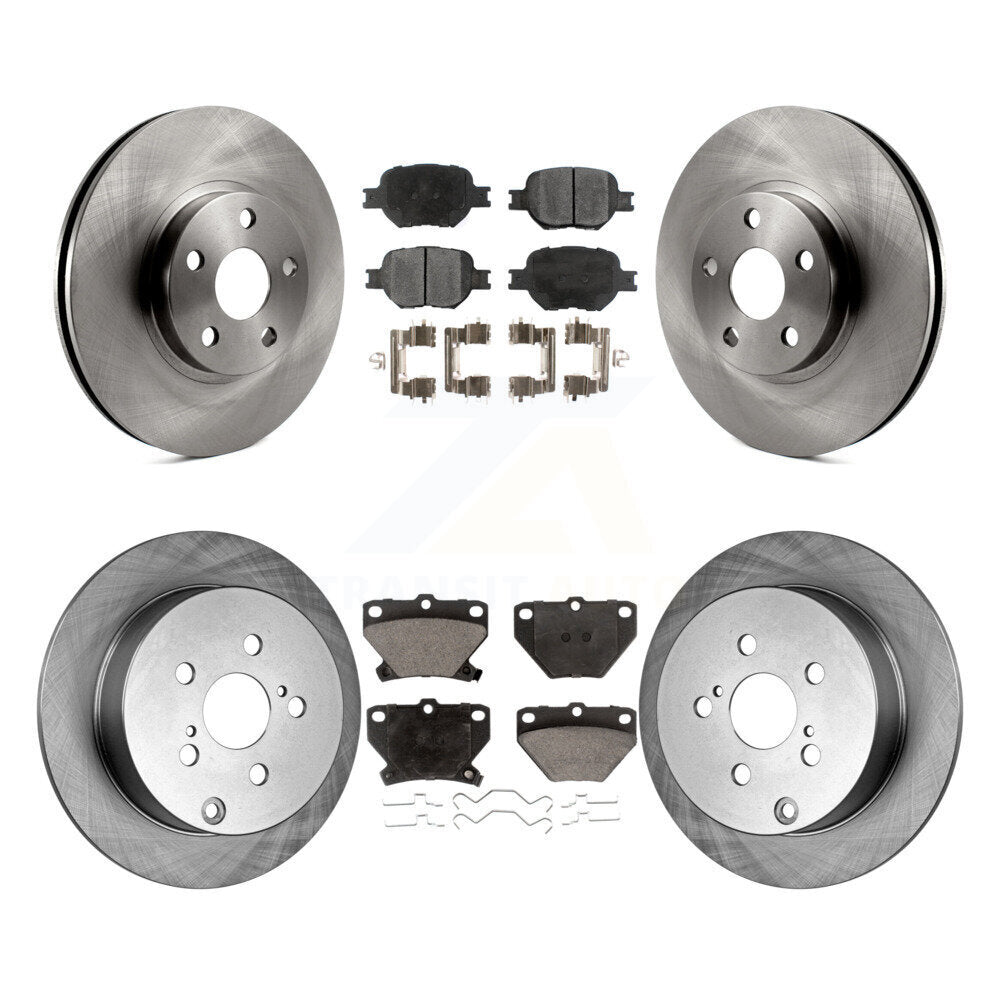 Kit de rotors de frein à disque avant et arrière et plaquettes en céramique pour Toyota Celica K8T-101169