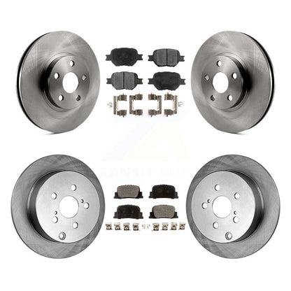 Kit de rotors de frein à disque avant et arrière et plaquettes en céramique pour Scion tC 2005-2010