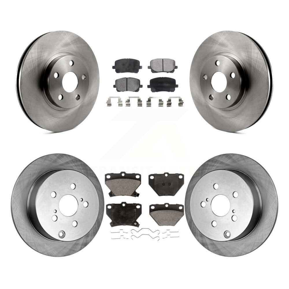 Rotors de frein avant et arrière et Kit de plaquettes en céramique, pour Toyota Matrix Corolla Pontiac Vib