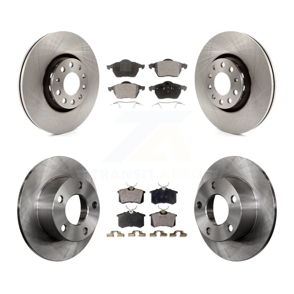 Kit de disques de frein à disque avant et arrière et plaquettes en céramique pour Audi A6 K8T-101176
