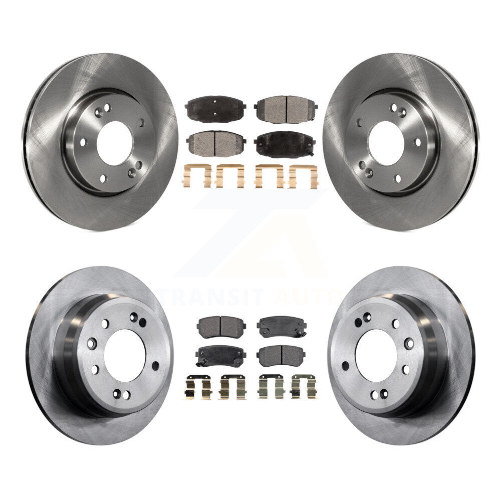 Kit de rotors de frein à disque avant et arrière et plaquettes en céramique pour Hyundai Elantra K8T-10121