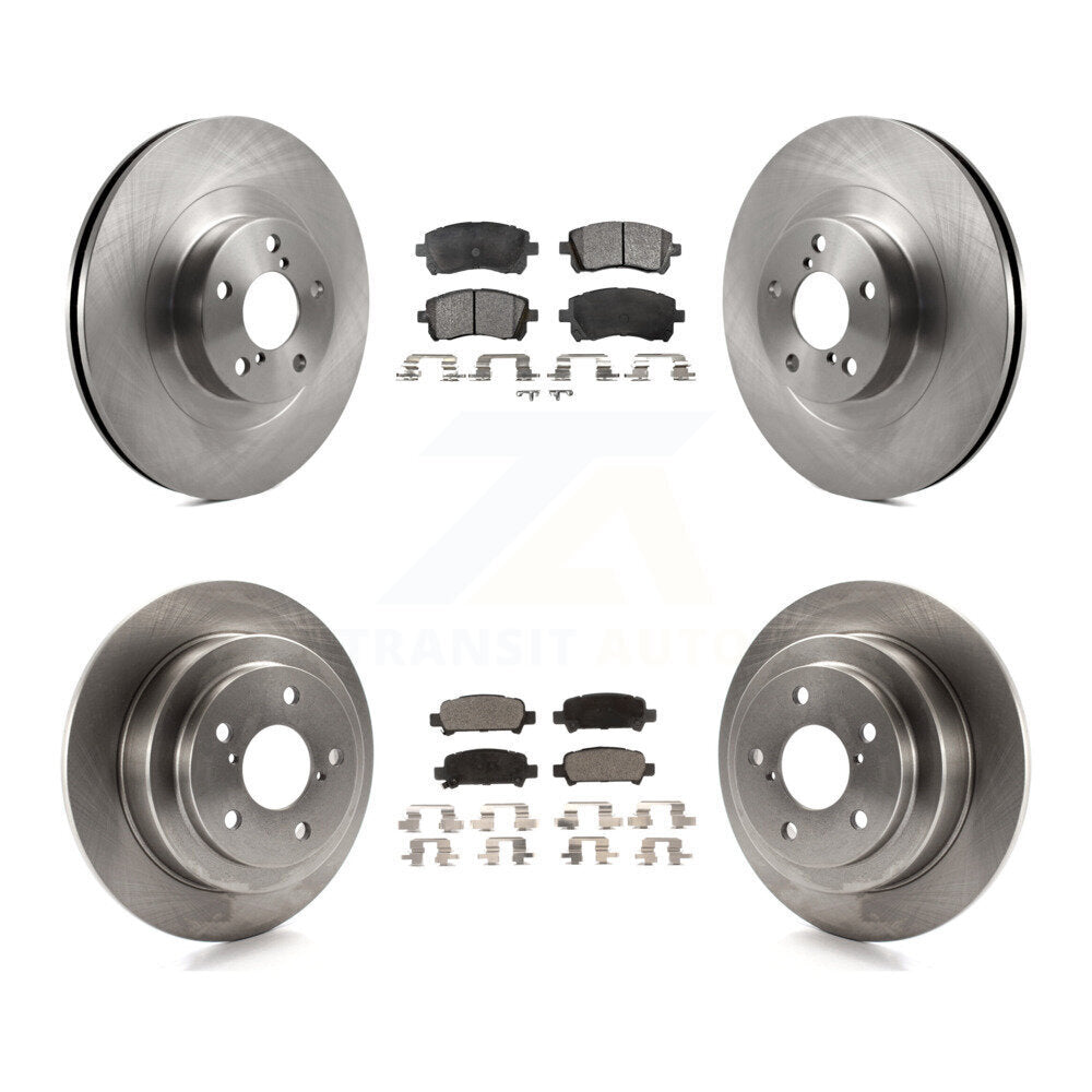Kit de rotors de frein à disque avant et arrière et plaquettes en céramique pour Subaru Impreza WRX