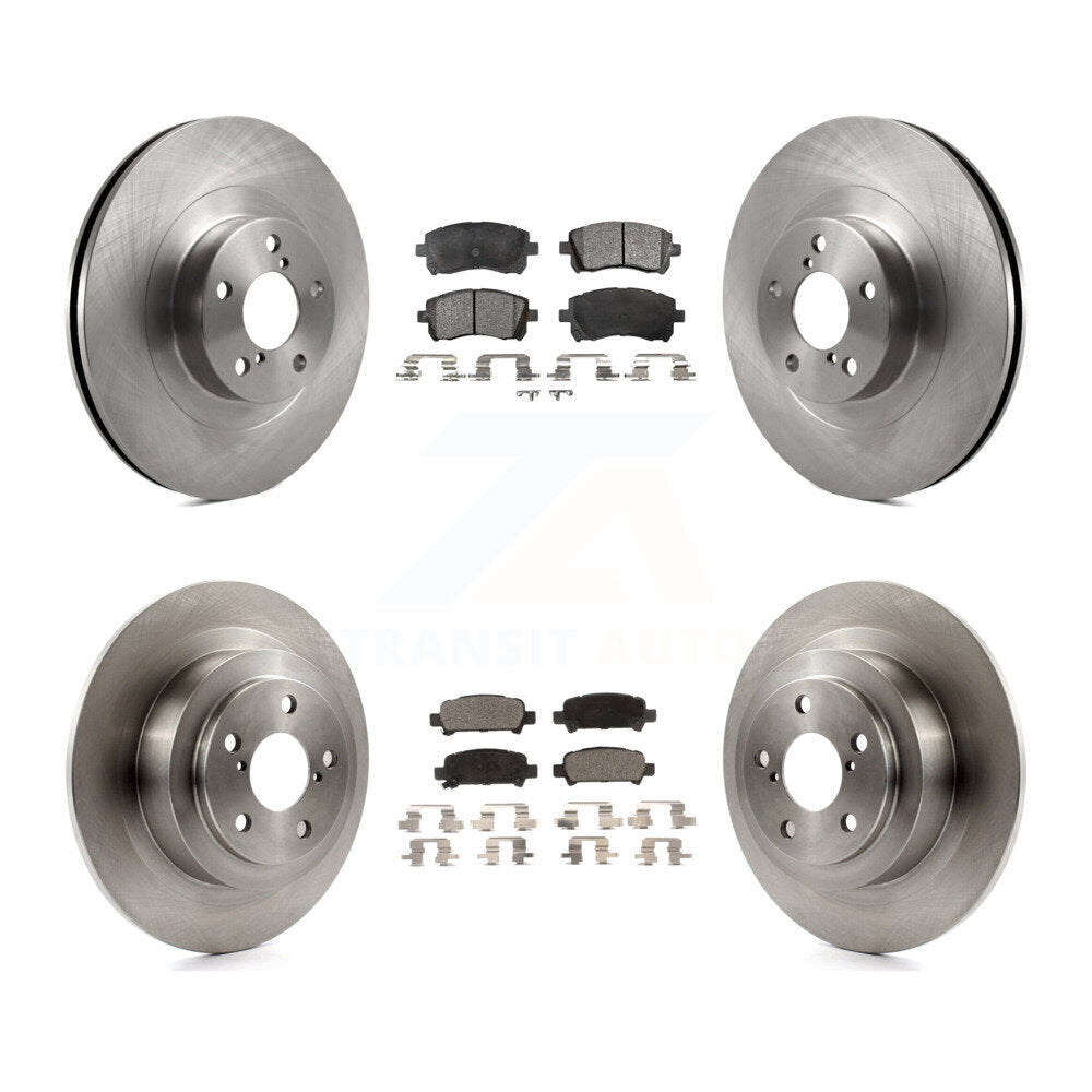 Kit de rotors de frein à disque avant et arrière et plaquettes en céramique pour Subaru Outback Legacy