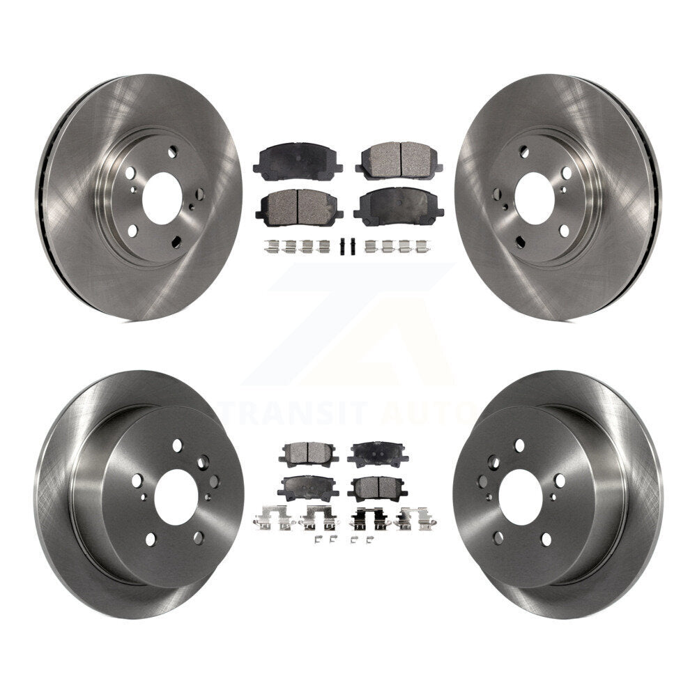 Kit de rotors de frein à disque avant et arrière et plaquettes en céramique pour Toyota Highlander