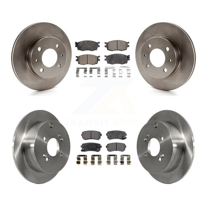 Rotors de frein à disque avant et arrière et kit de plaquettes en céramique pour Hyundai Accent Hatchbac 2006