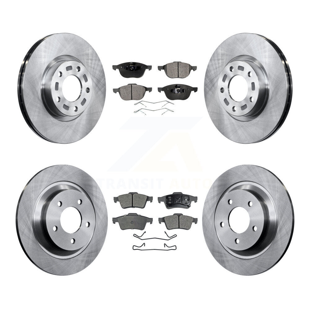 Kit de rotors de frein à disque avant et arrière et plaquettes en céramique pour Mazda 5 à 02 06 2006