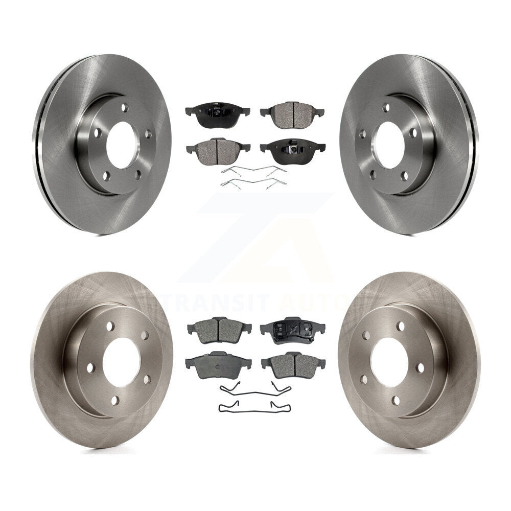 Kit de rotors de frein à disque avant et arrière et plaquettes en céramique pour Mazda 3 2.0L 2004-2005