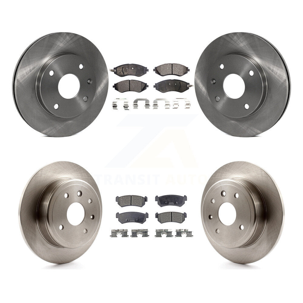 Kit de rotors de frein à disque avant et arrière et plaquettes en céramique pour Chevrolet Optra K8T-10129