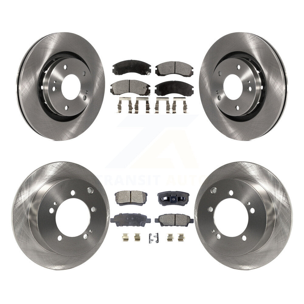 Rotor de frein à disque avant et arrière et Kit de plaquettes en céramique pour Mitsubishi Outlande 2005 – 2006