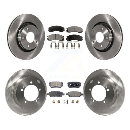 Rotor de frein à disque avant et arrière et Kit de plaquettes en céramique pour Mitsubishi Outlande 2005 – 2006