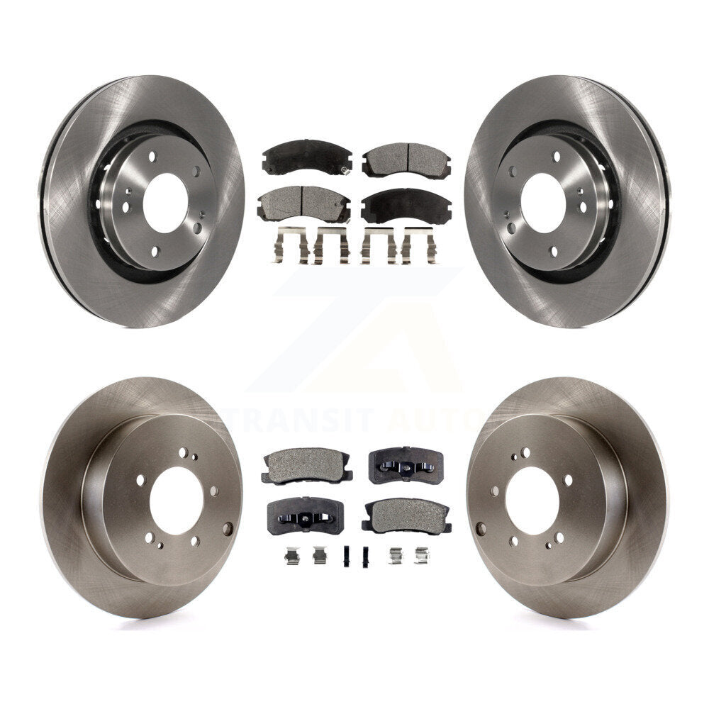 Kit de rotor de frein avant et arrière et plaquettes en céramique, pour Mitsubishi Lancer Ralliart jusqu'à 03 0