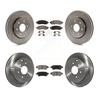 Kit de rotors de frein à disque avant et arrière et plaquettes en céramique pour Nissan Xterra 2006-2007