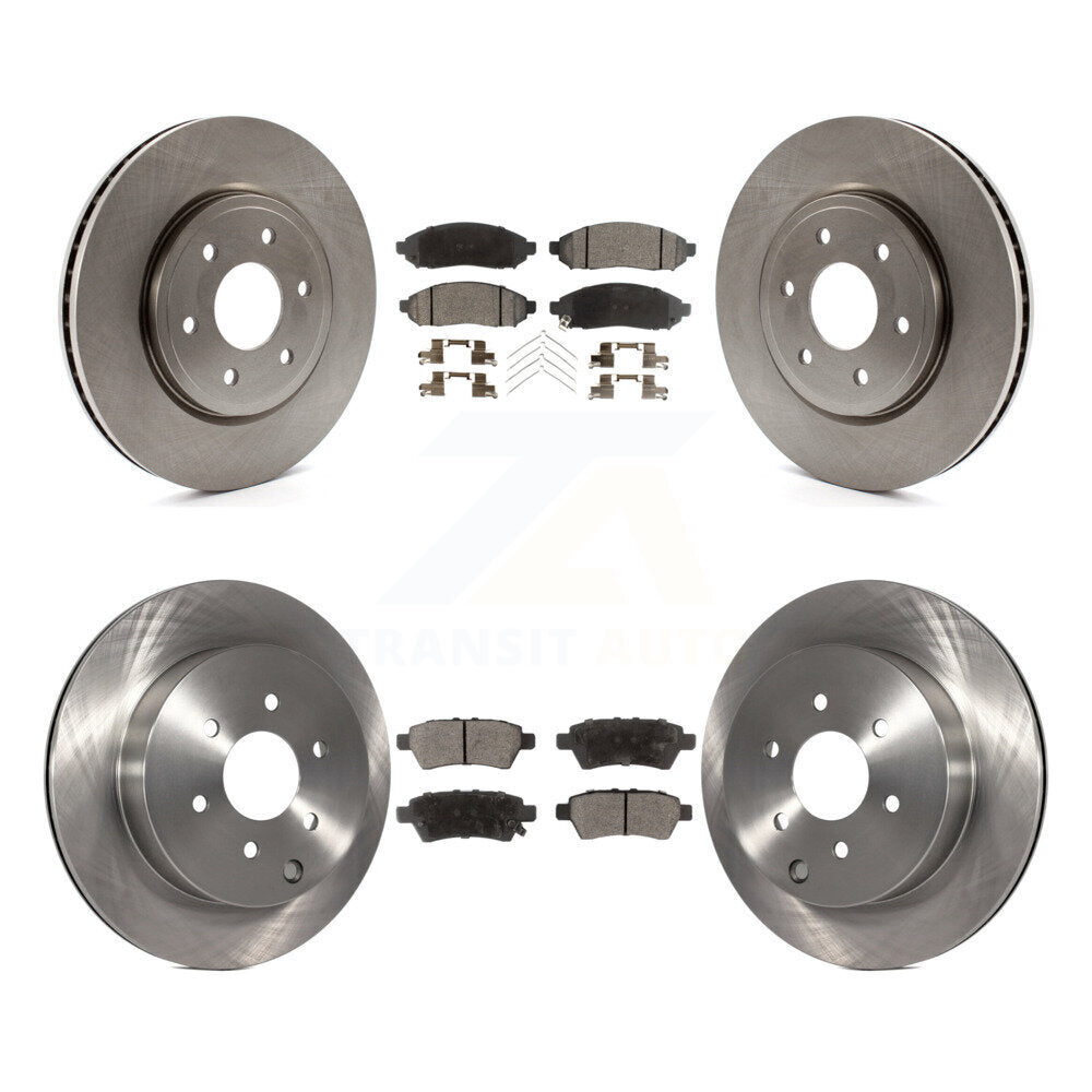 Kit de rotors de frein à disque avant et arrière et plaquettes en céramique pour Nissan Pathfinder