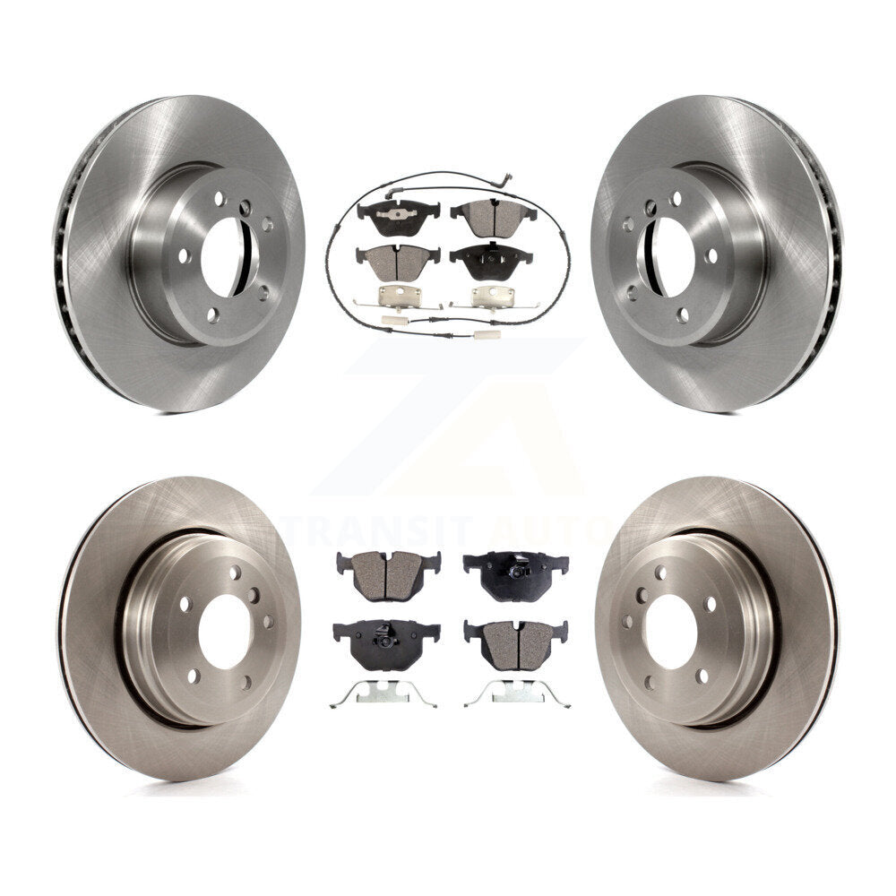 Kit de rotors de frein à disque avant et arrière et plaquettes en céramique pour BMW 530i 525i 528i