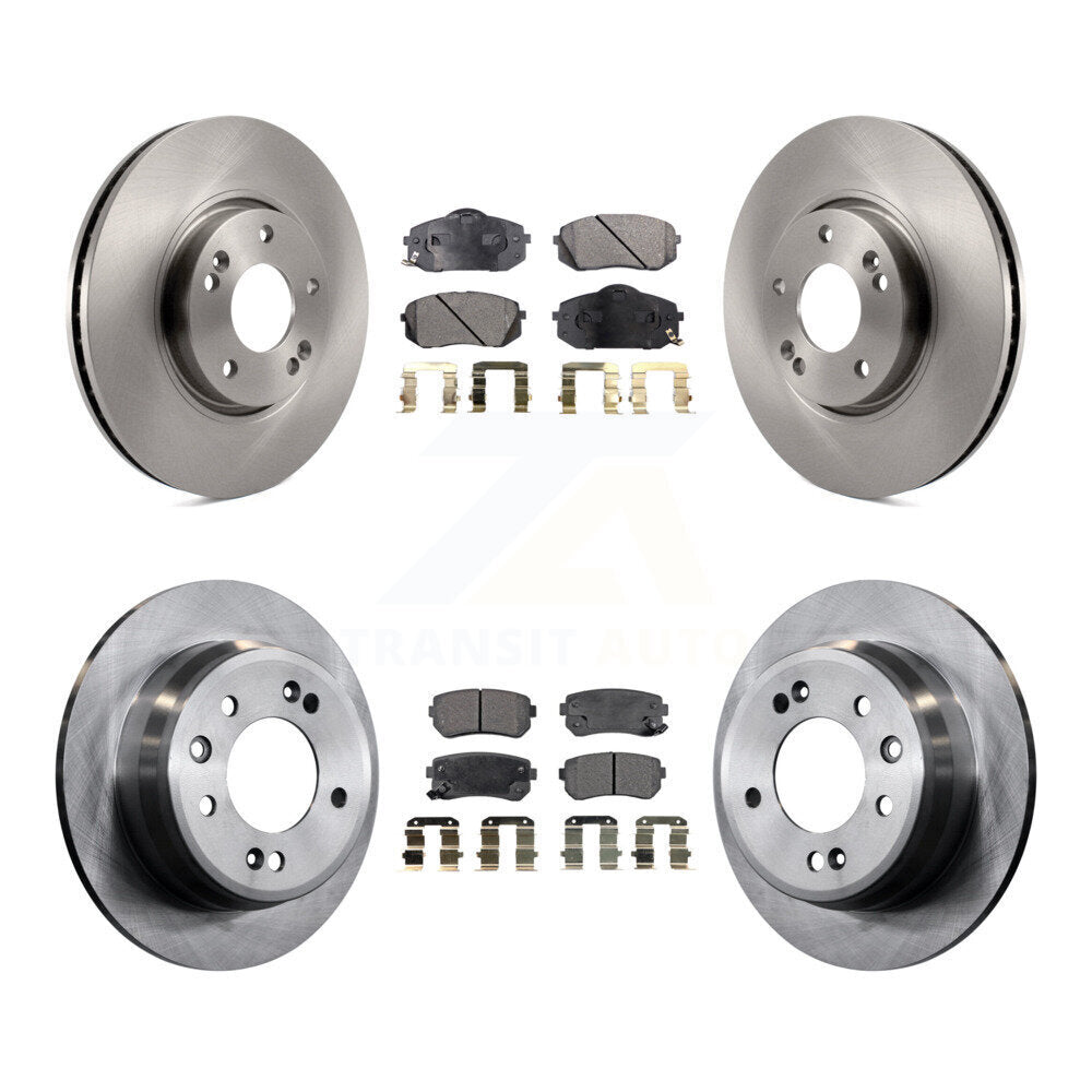 Rotors de frein à disque avant et arrière et Kit de plaquettes en céramique pour Hyundai Tucson Kia Sportag