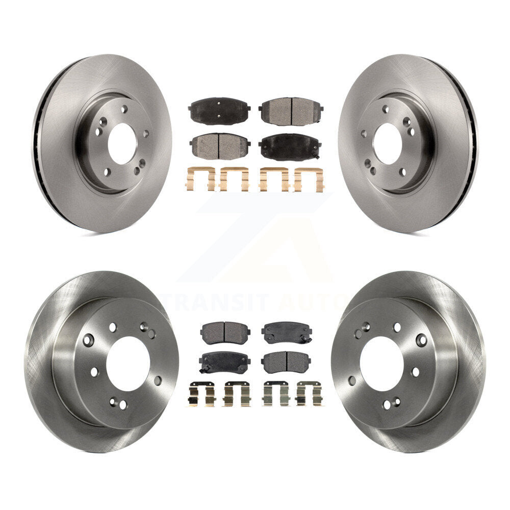 Kit de rotors de frein à disque avant et arrière et plaquettes en céramique, pour Kia Forte koup Forte5