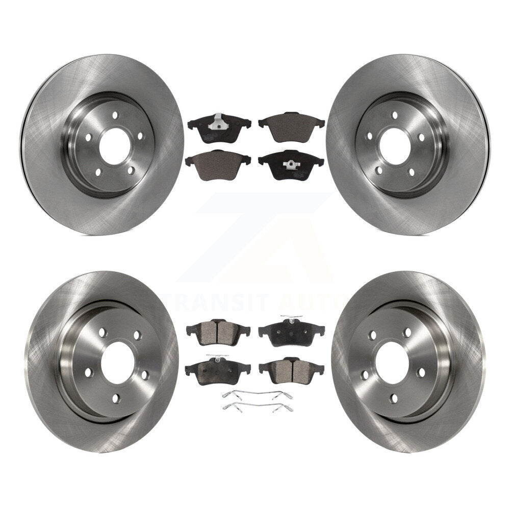 Kit de rotors de frein à disque avant et arrière et plaquettes en céramique, pour Volvo S40 V50 C70