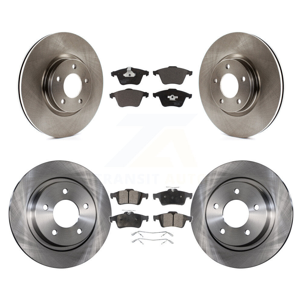 Kit de rotors de frein à disque avant et arrière et plaquettes en céramique pour Mazda 3 K8T-101422