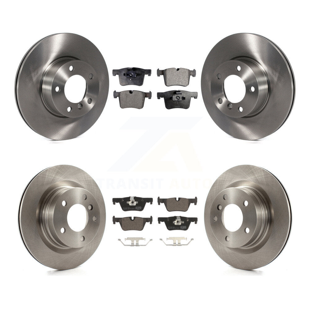 Kit de rotors de frein à disque avant et arrière et plaquettes en céramique pour BMW 320i 328d K8T-101467