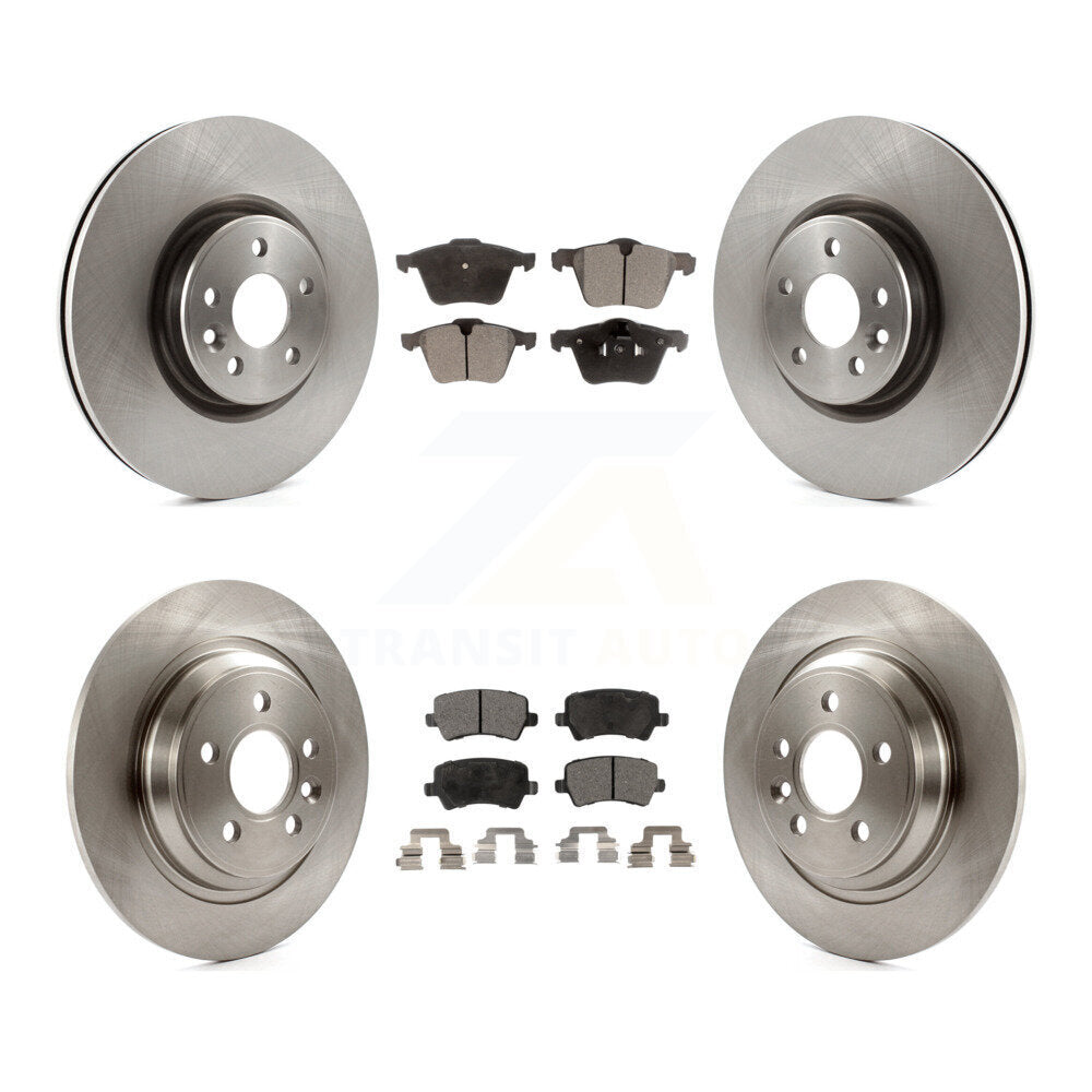 Kit de rotors de frein à disque avant et arrière et plaquettes en céramique pour Volvo S60 V70 K8T-101471