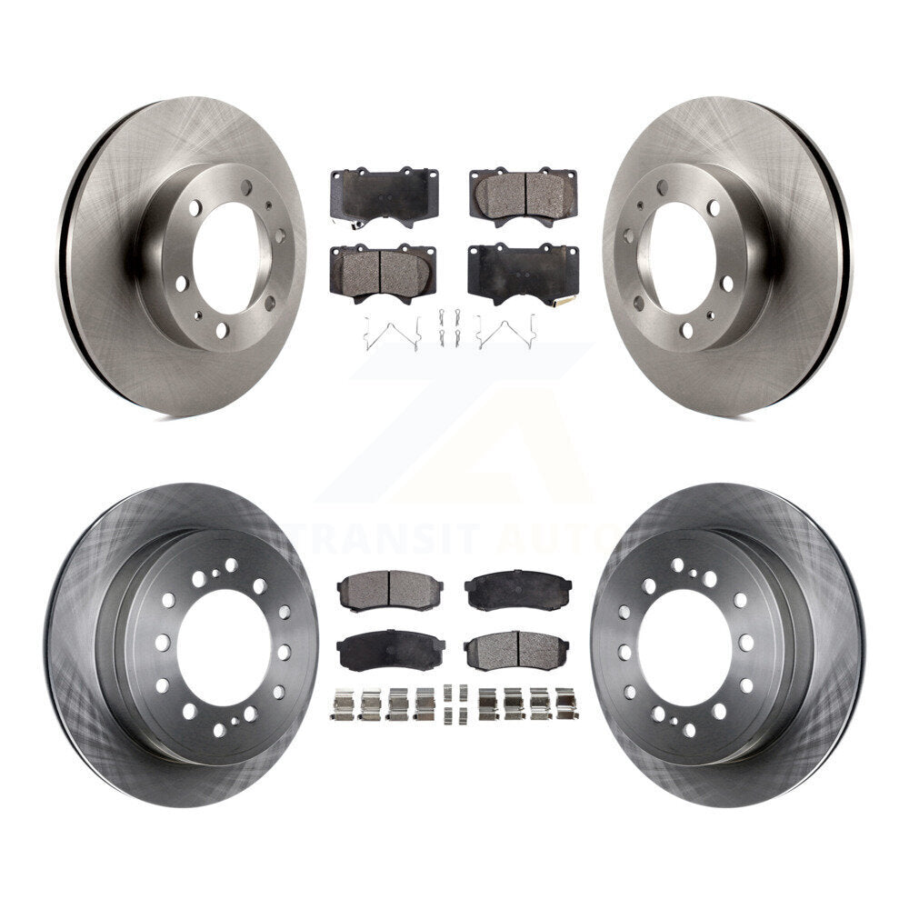 Rotors de frein à disque avant et arrière et kit de plaquettes en céramique pour Toyota FJ Cruise 2010-2014