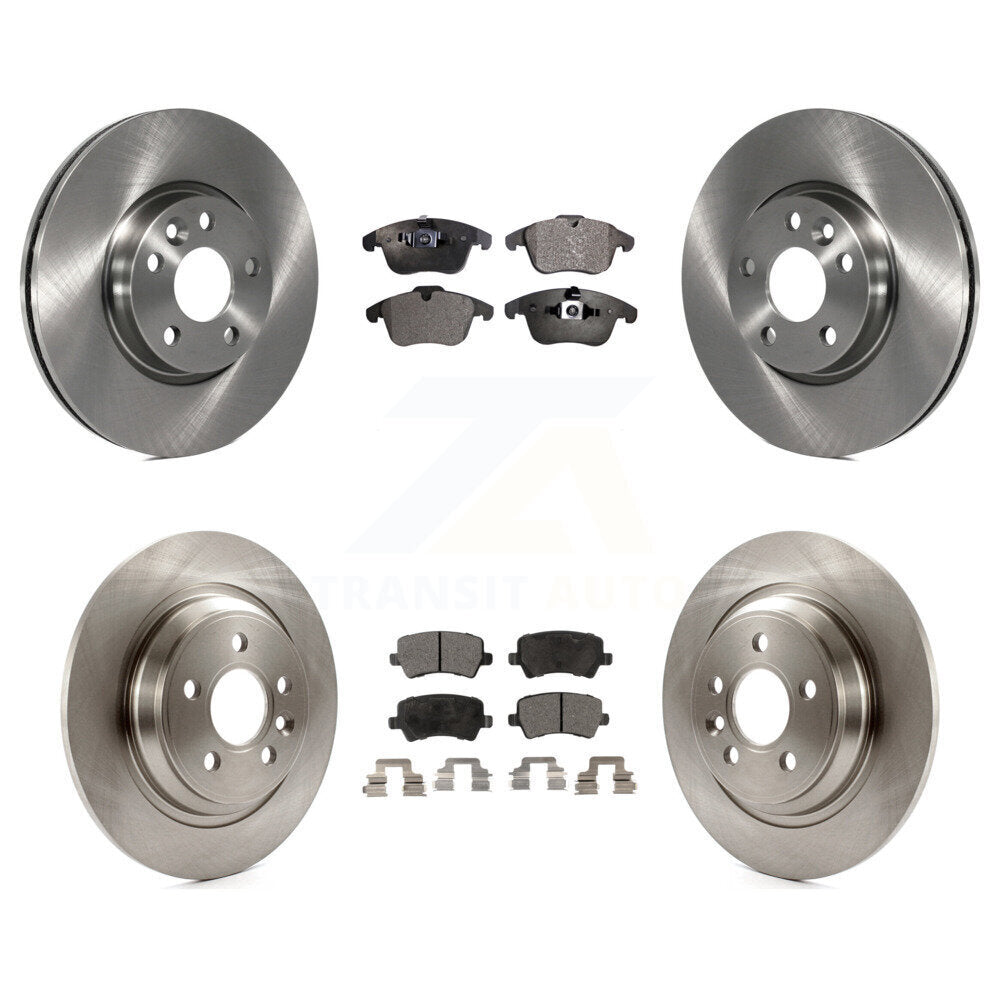 Kit de rotors de frein à disque avant et arrière et plaquettes en céramique pour Volvo S60 K8T-101497