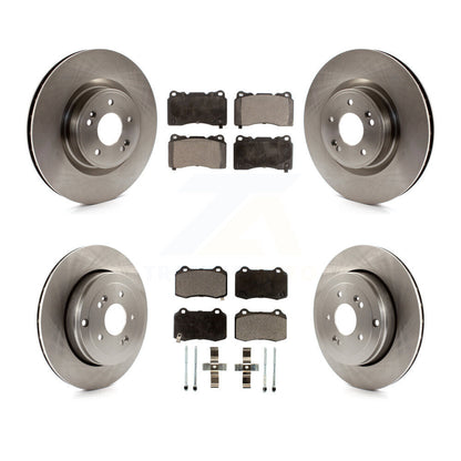 Kit de rotors de frein à disque avant et arrière et plaquettes en céramique pour Hyundai Genesis Coupé