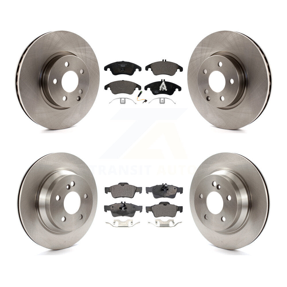 Kit de rotors de frein à disque avant et arrière et plaquettes en céramique pour Mercedes-Benz E350 E400