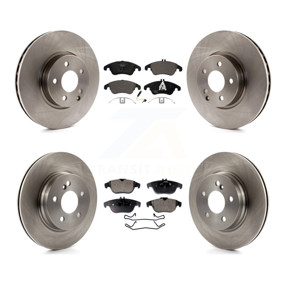 Kit de Rotor de frein à disque avant et arrière et plaquettes en céramique, pour Mercedes-Benz C300 C350 E35