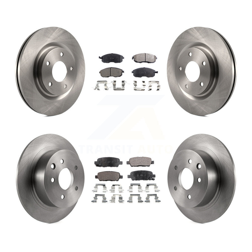 Kit de rotors de frein à disque avant et arrière et plaquettes en céramique pour Nissan Sentra Juke
