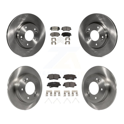Rotors de frein à disque avant et arrière et Kit de plaquettes en céramique pour Hyundai Veloster Elantra G