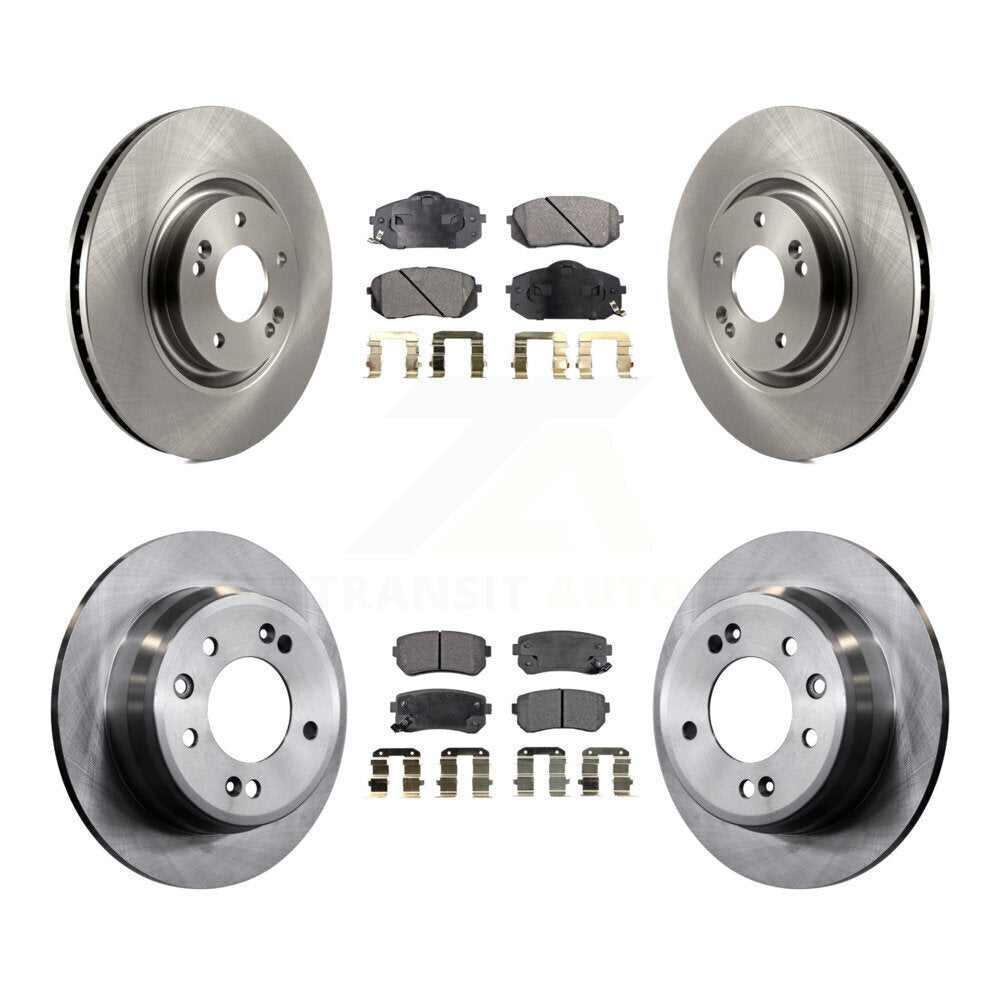 Kit de rotors de frein à disque avant et arrière et plaquettes en céramique pour Hyundai Tucson K8T-101533