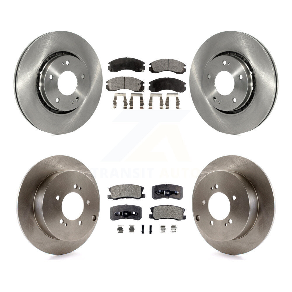 Kit de rotors de frein à disque avant et arrière et plaquettes en céramique pour Mitsubishi Lancer